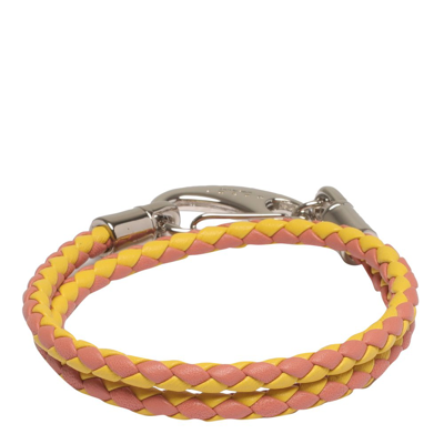Marni Leather Bracelet In 00y18 Yellow