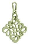Loewe Inflated Anagram Charm In Lime Green Glaze