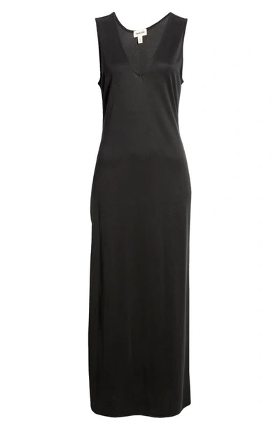 Open Edit Sleeveless Reversible Maxi Dress In Black