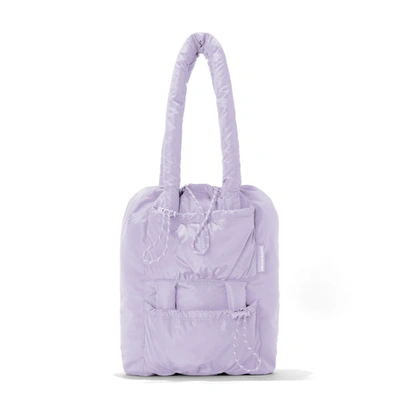 Dagne Dover Kal Drawstring Tote In Dusk Violet