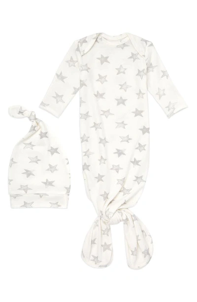 Aden + Anais Snuggle Knit Gown & Hat Set In White