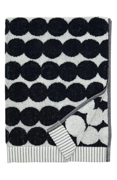 Marimekko Räsymatto Hand Towel In Black
