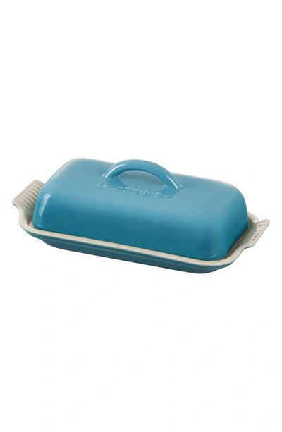 Le Creuset Heritage Butter Dish In Blue