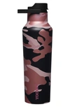 Corkcicle 20-ounce Sport Canteen In Rose Camo