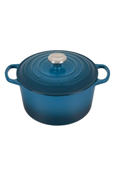 Le Creuset 5.25-quart Deep Dutch Oven In Green