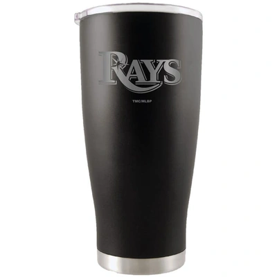 The Memory Company Tampa Bay Rays 20oz. Etched Team Logo Tumbler In Black