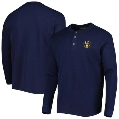 Dunbrooke Milwaukee Brewers Navy Maverick Long Sleeve T-shirt