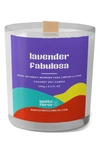 Bonita Fierce Lavender Fabulosa Candle In White/ Purple