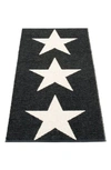 Pappelina Viggo Star Pattern Indoor/outdoor Rug In Black