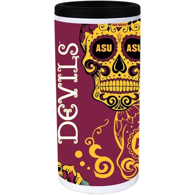 Indigo Falls Arizona State Sun Devils Dia Stainless Steel 12oz. Slim Can Cooler In White