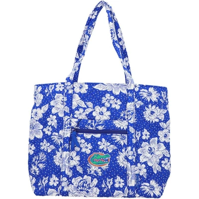 Vera Bradley Florida Gators Rain Garden Vera Tote Bag In Royal