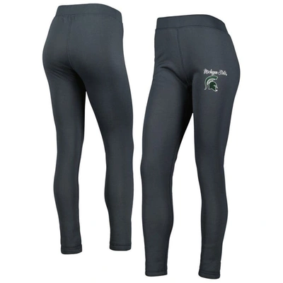 Concepts Sport Charcoal Michigan State Spartans Upbeat Sherpa Leggings