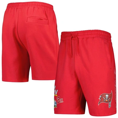 New Era Red Tampa Bay Buccaneers Historic Champs Shorts