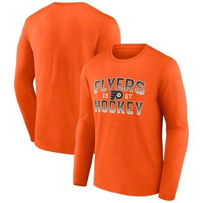 Fanatics Branded Orange Philadelphia Flyers Skate Or Die Long Sleeve T-shirt