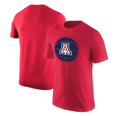 Nike Red Arizona Wildcats Basketball Team Issue T-shirt