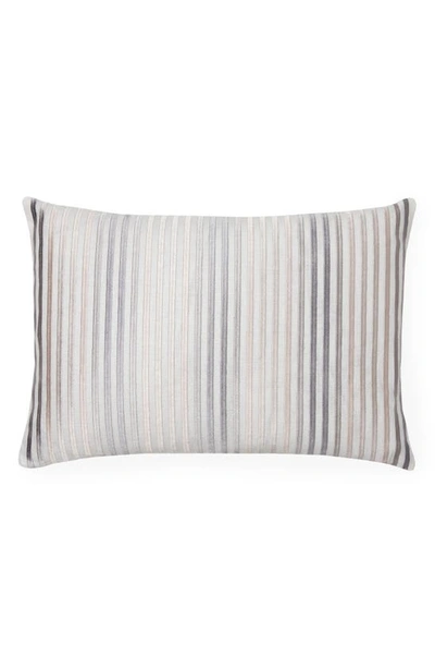 Sferra Lineare Accent Pillow In White/ Silver