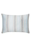 Sferra Lineare Accent Pillow In White/ Blue