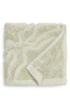 Sferra Moresco Washcloth In Celadon