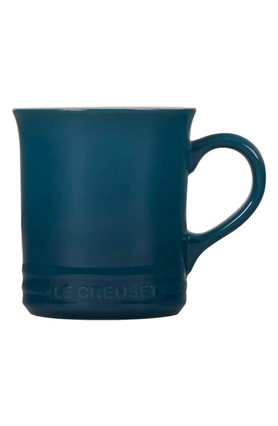 Le Creuset 14-ounce Stoneware Mug In Deep Teal