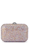 Olga Berg Casey Hot Fix Crystal Clutch In Pastel