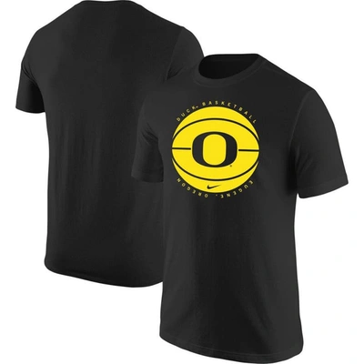 Nike Black Oregon Ducks Basketball Team Issue T-shirt