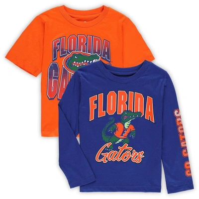 Outerstuff Kids' Preschool Royal/orange Florida Gators Game Day T-shirt Combo Pack