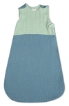 Crane Baby Cotton Wearable Blanket In Blue