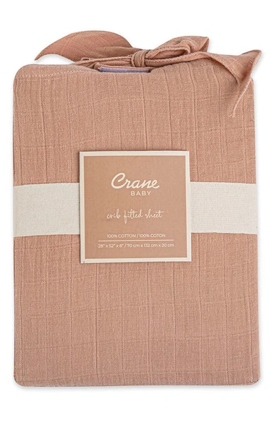 Crane Baby Fitted Crib Sheet In Copper