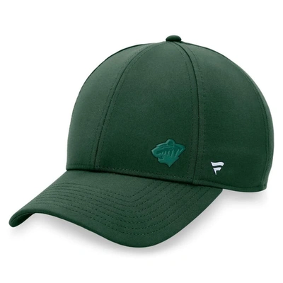 Fanatics Branded Green Minnesota Wild Authentic Pro Road Structured Adjustable Hat