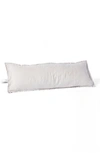 Coyuchi Relaxed Organic Linen Lumbar Pillow In Fog
