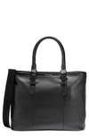 Cole Haan Grand Series Triboro Leather Tote In Black