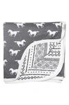 Copper Pearl Kids' Reversible Print Swaddle Blanket In Colt