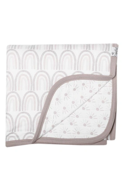 Copper Pearl Reversible Print Swaddle Blanket In Bliss