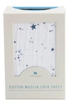 Little Unicorn Cotton Muslin Crib Sheet In Shooting Stars