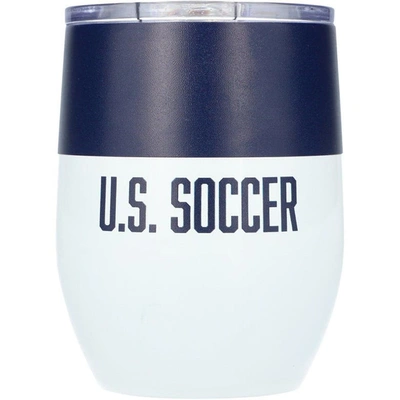 Logo Brands Us Soccer Colorblock Curved Beverage In Navy
