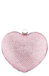 Nina Crystal Embellished Minaudière In Lt Pink