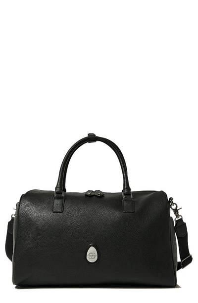 Pacapod Babies' Firenze Faux Leather Diaper Bag In Black