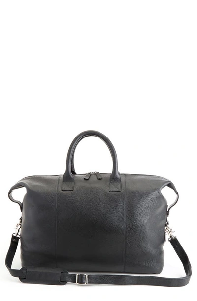 Royce New York Personalized Medium Duffel Bag In Black - Gold Foil
