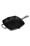 Le Creuset 10 Inch Square Enamel Cast Iron Grill Pan In Sea Salt