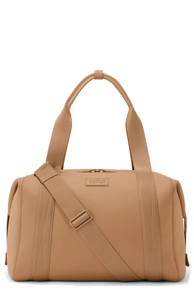 Dagne Dover 365 Large Landon Neoprene Carryall Duffle Bag In Camel