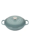 Le Creuset Signature 3.5-quart Enameled Cast Iron Braiser In Sea Salt