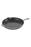 Staub 10-inch Enameled Cast Iron Fry Pan In Graphite Grey