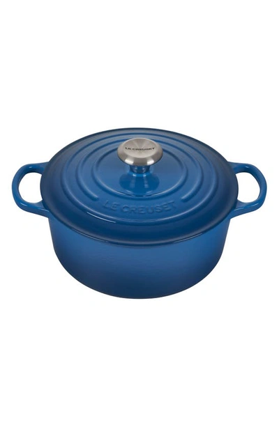 Le Creuset Signature 4.5-quart Round Enamel Cast Iron Dutch Oven In Marseille