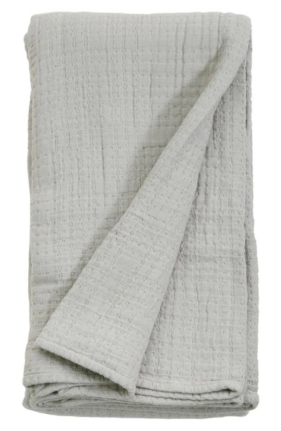 Pom Pom At Home Arrowhead Cotton Blanket In Mist