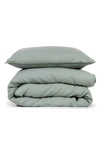 Pom Pom At Home Parker Linen Duvet Cover & Sham Set In Sage