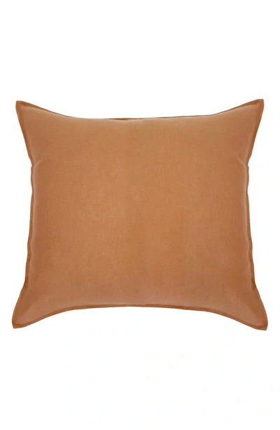 Pom Pom At Home Set Of 2 Parker Linen Shams In Terra Cotta