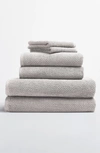 Coyuchi Air Weight® 6-piece Organic Cotton Bath Towel, Hand Towel & Washcloth Set In Fog