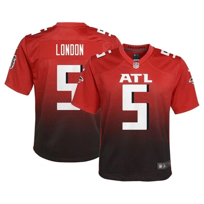 Nike Kids' Youth  Drake London Red Atlanta Falcons Team Game Jersey