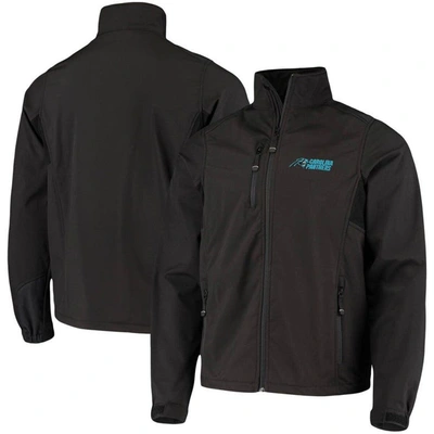 Dunbrooke Black Carolina Panthers Circle Softshell Fleece Full-zip Jacket
