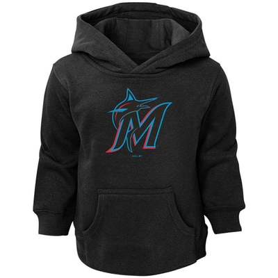 Outerstuff Kids' Toddler Black Miami Marlins Primary Logo Pullover Hoodie